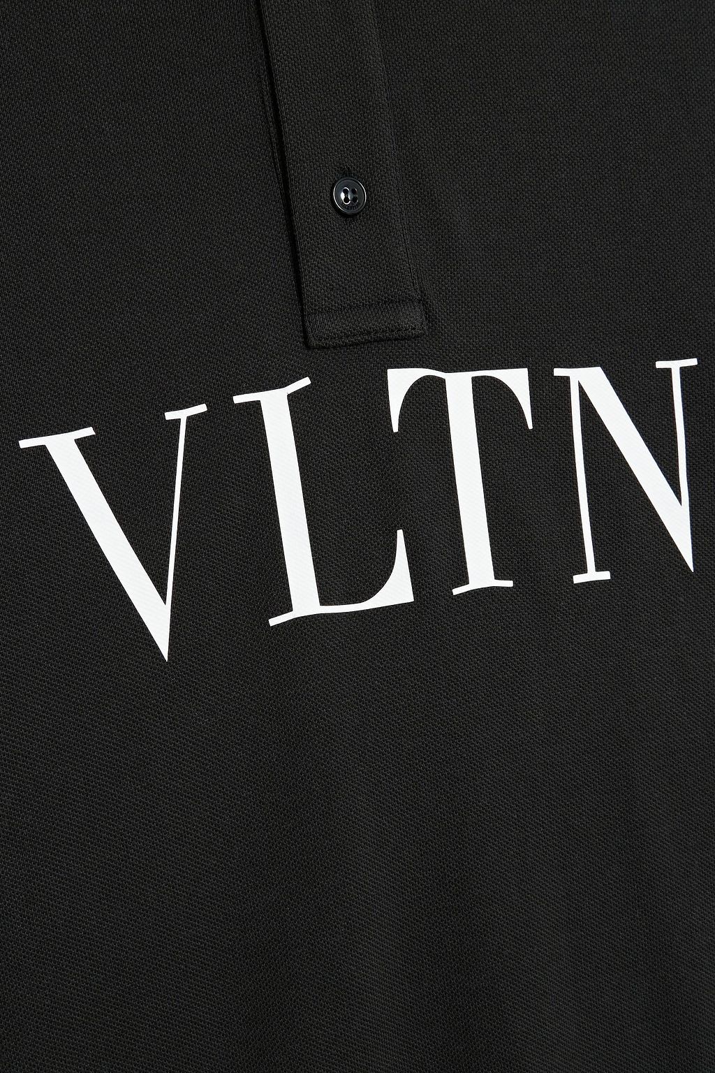 VALENTINO GARAVANI Printed cotton-piqué polo shirt