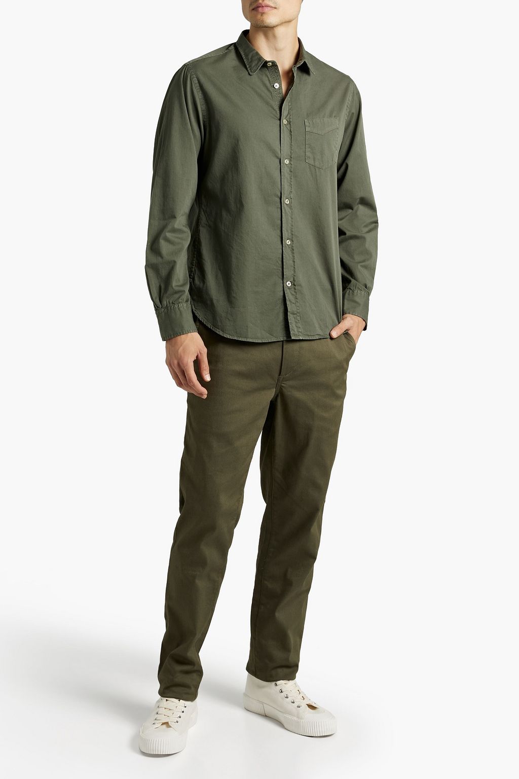 OFFICINE GÉNÉRALE Cotton-twill shirt