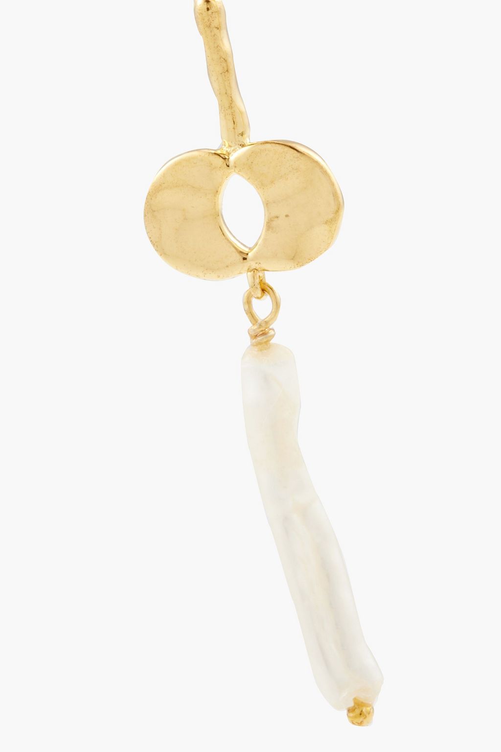 PAMELA LOVE Gold-plated pearl earrings
