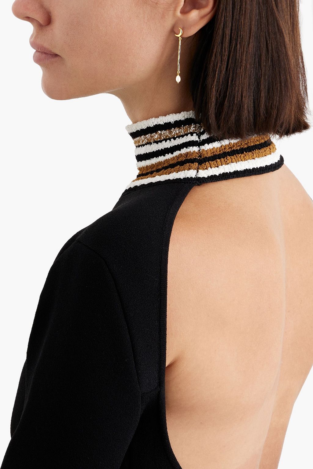 PAMELA LOVE Gold-plated pearl earrings