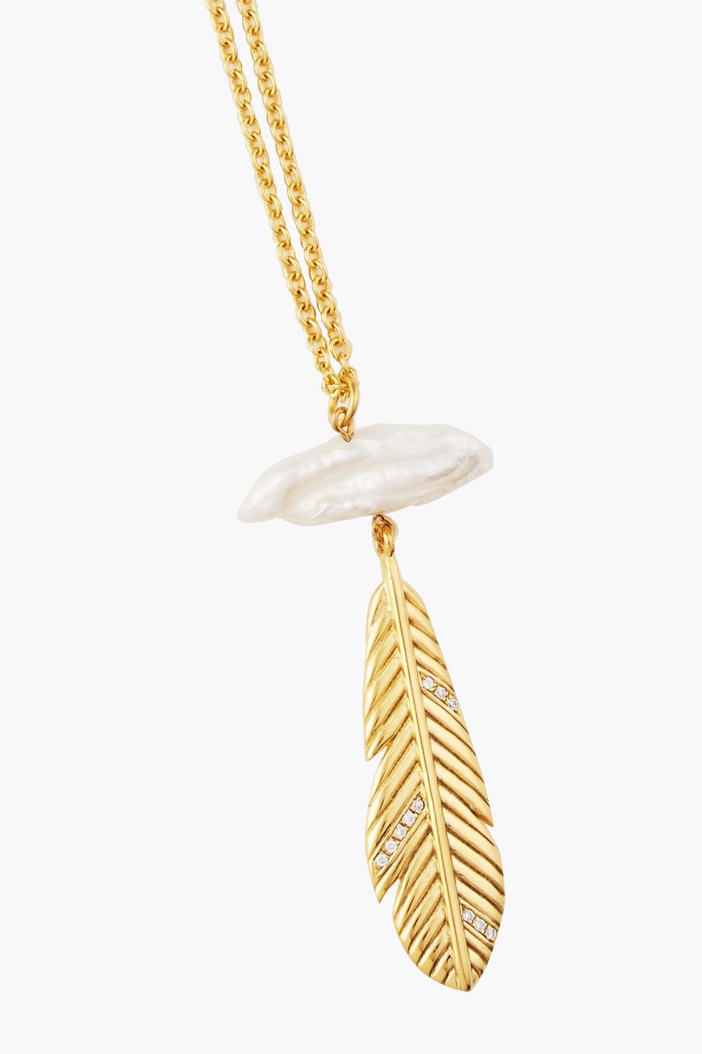PAMELA LOVE Sara Brisa gold-plated pearl necklace