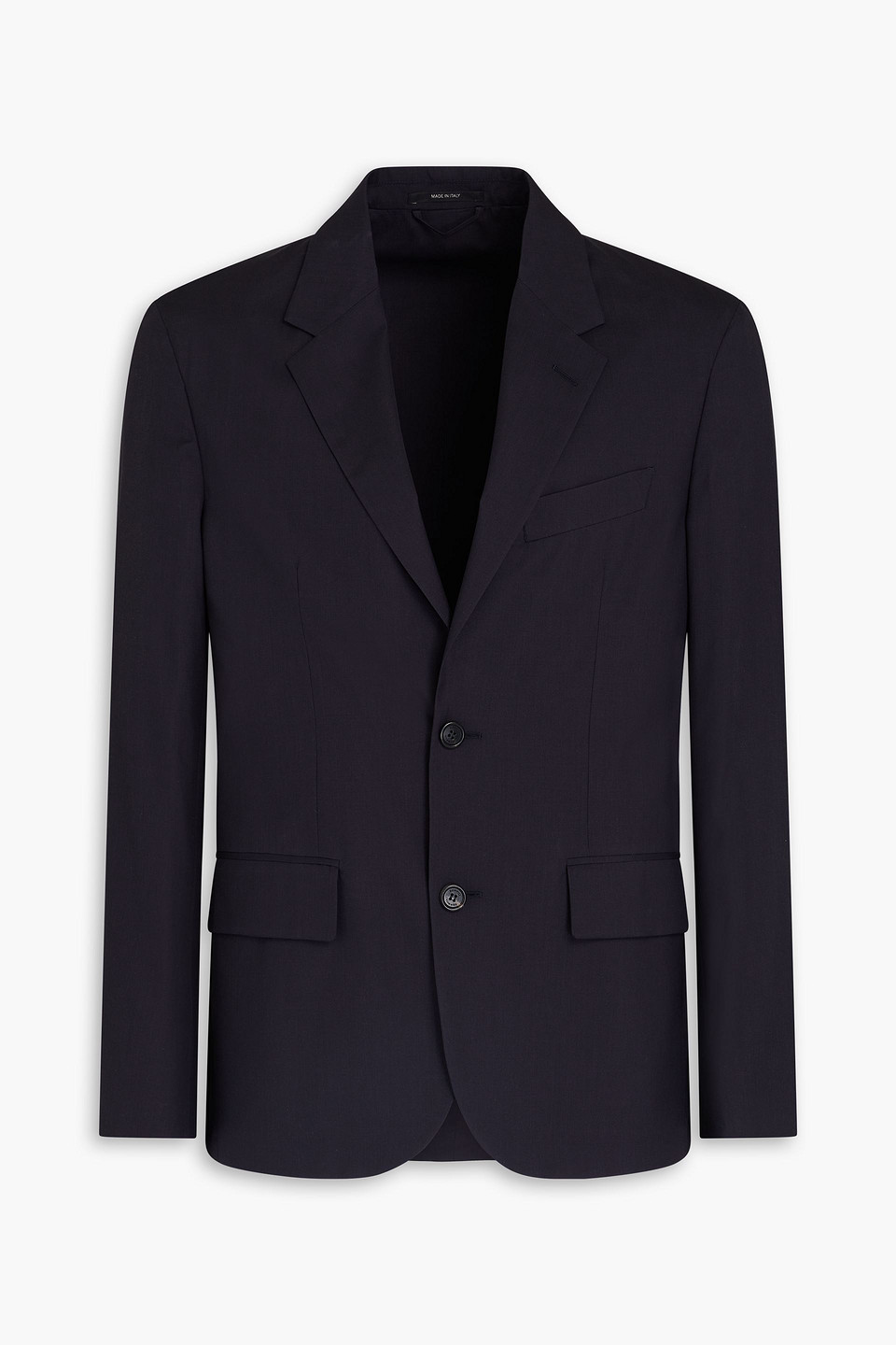 Dunhill Wool And Silk-blend Blazer In Midnight Blue