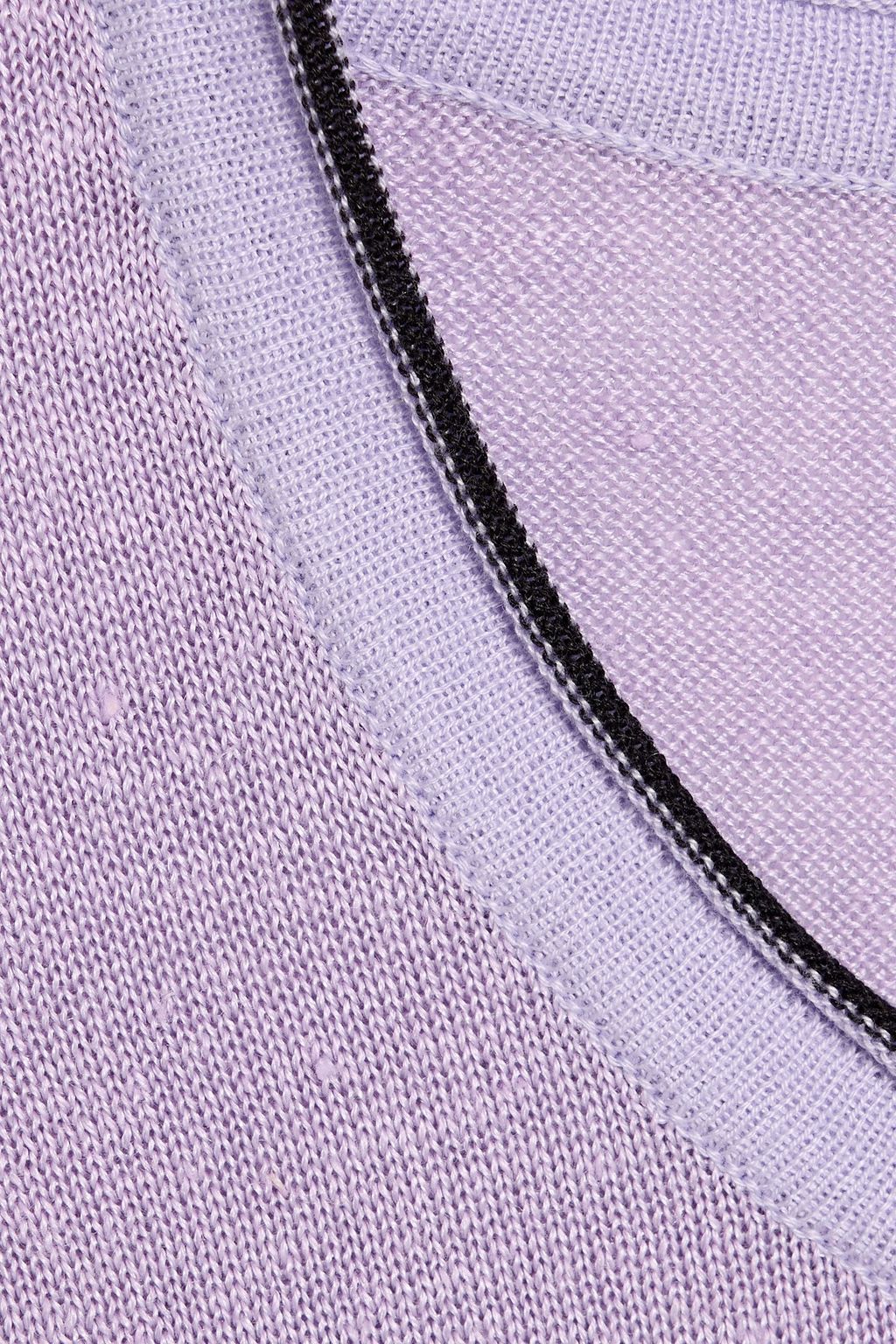 DUNHILL Linen and silk-blend T-shirt