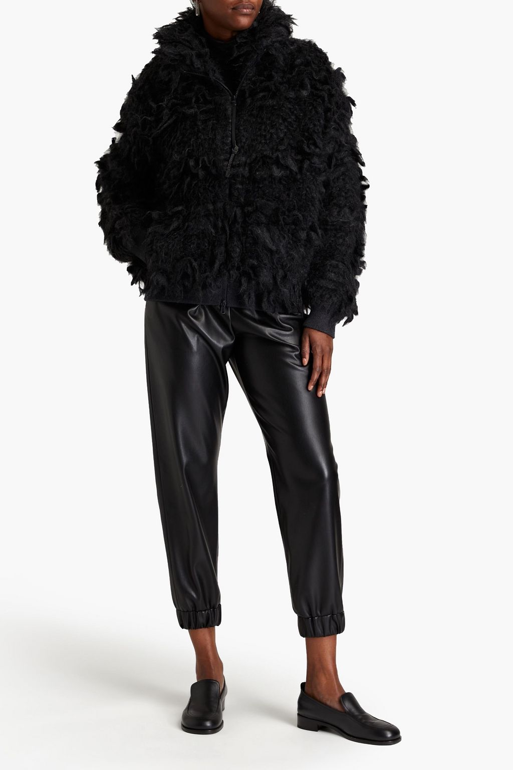 BRUNELLO CUCINELLI Mohairblend bomber jacket THE