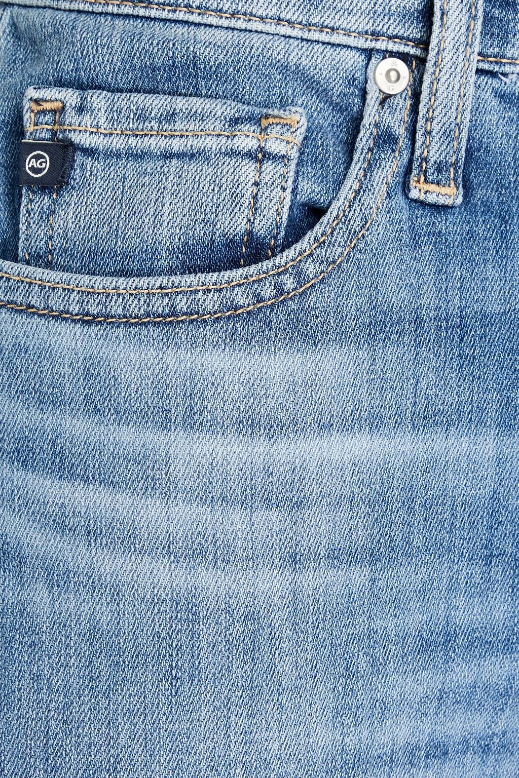 AG JEANS Erin faded denim mini skirt