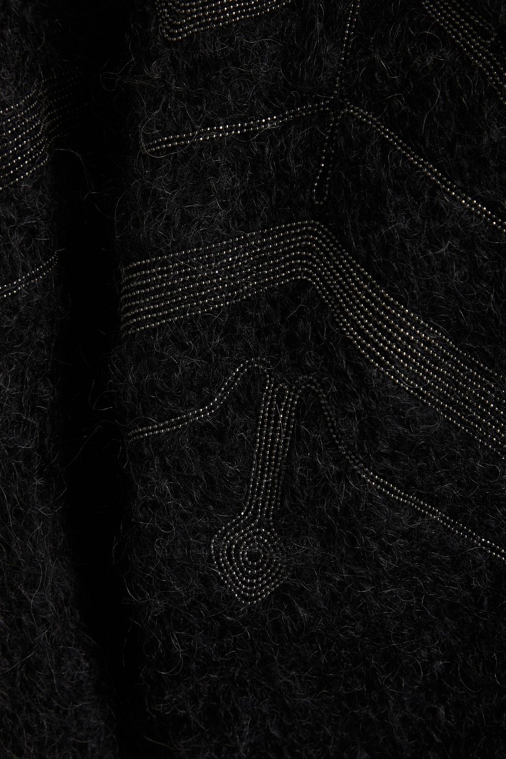 BRUNELLO CUCINELLI Brushed embellished mohair-blend cardigan