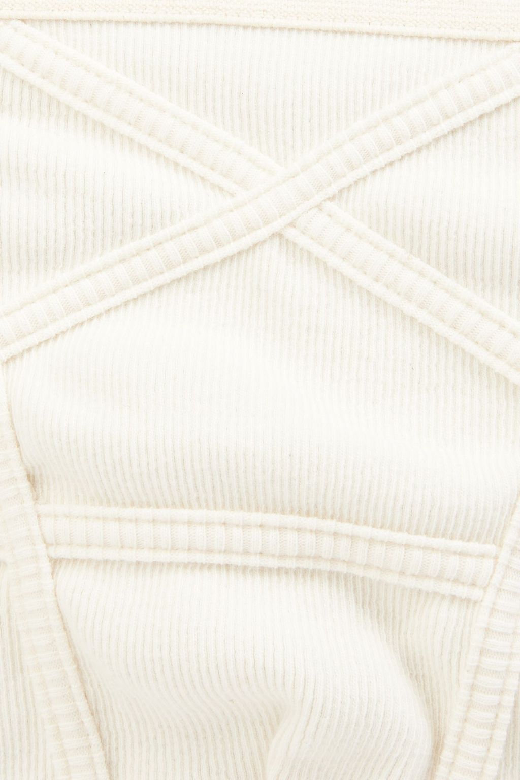 RICK OWENS Pentabrief jersey-paneled pebbled-leather pouch