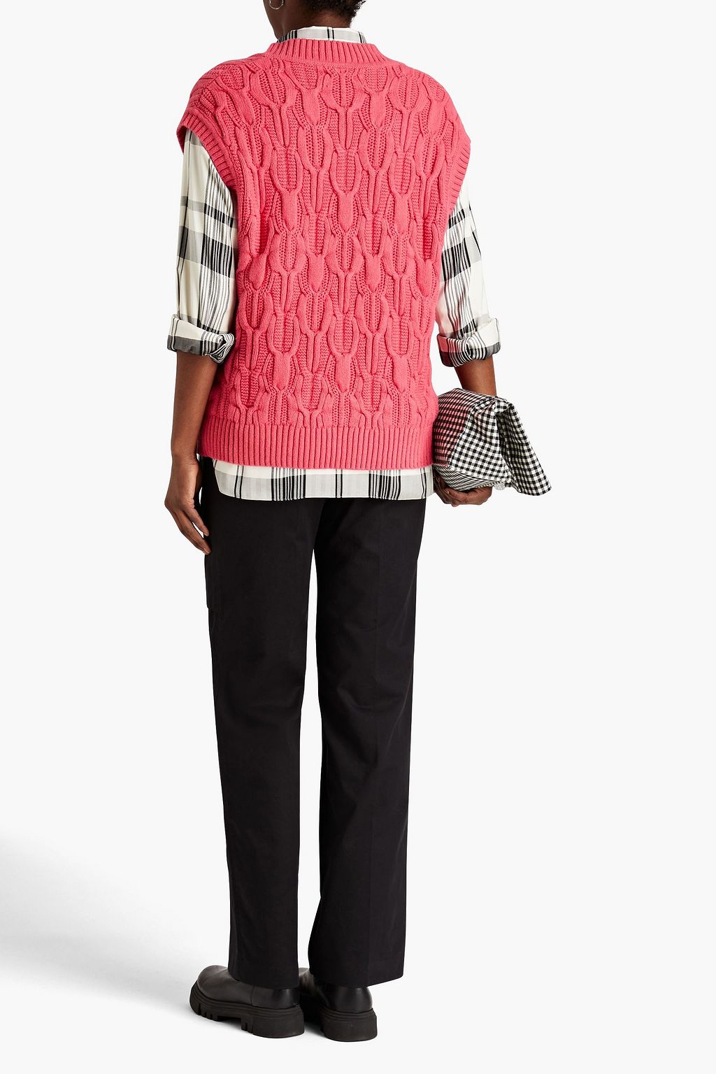 SAMSØE Φ SAMSØE Mags cable-knit organic cotton-blend vest