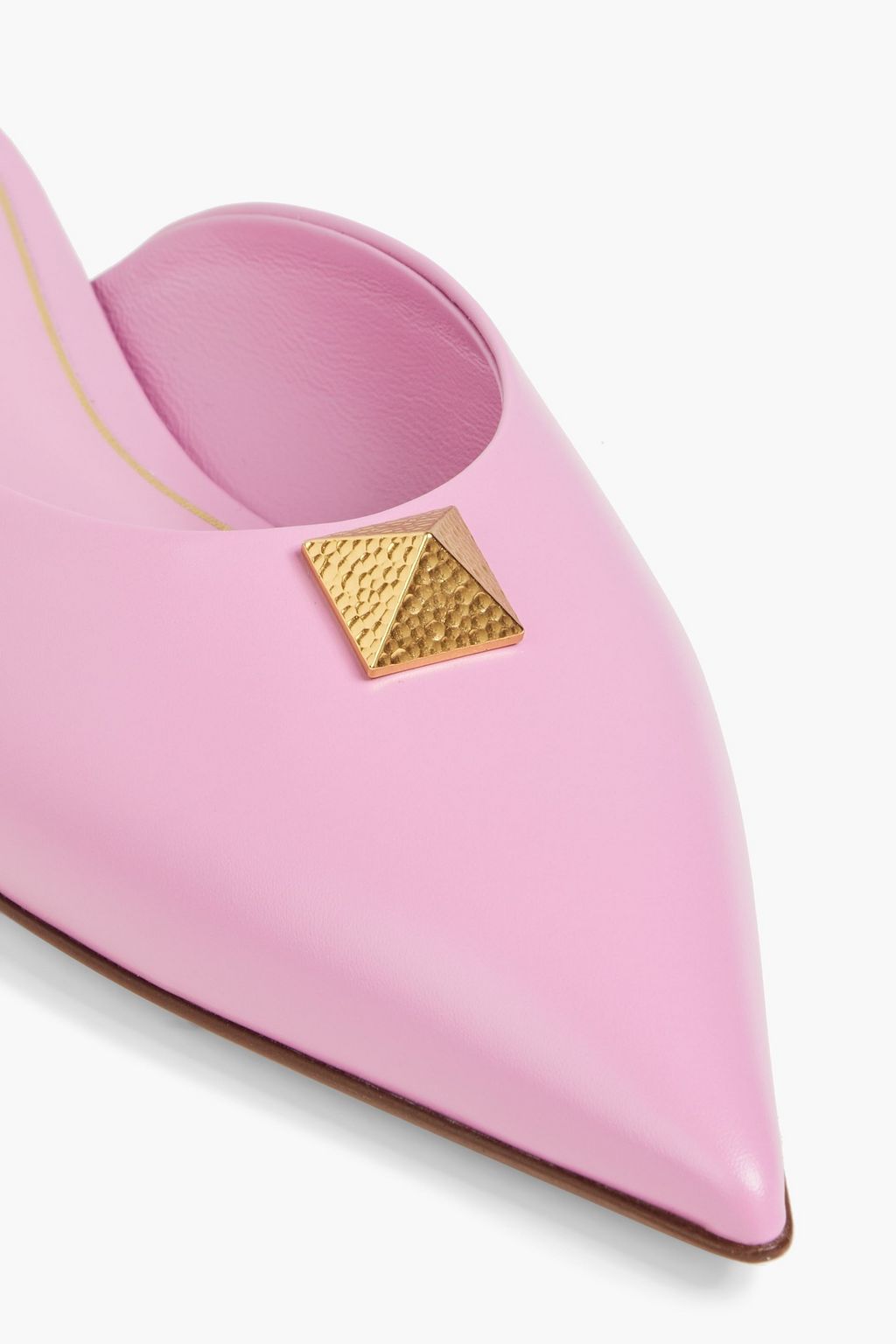 VALENTINO GARAVANI Roman Stud 가죽 슬리퍼