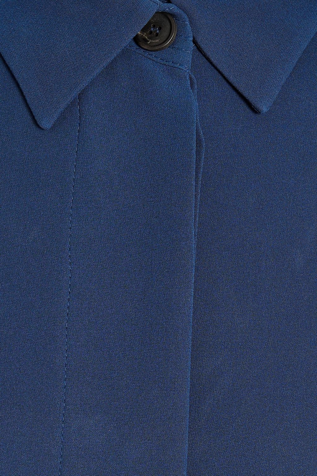 FERRAGAMO معطف من الكريب الحريري
