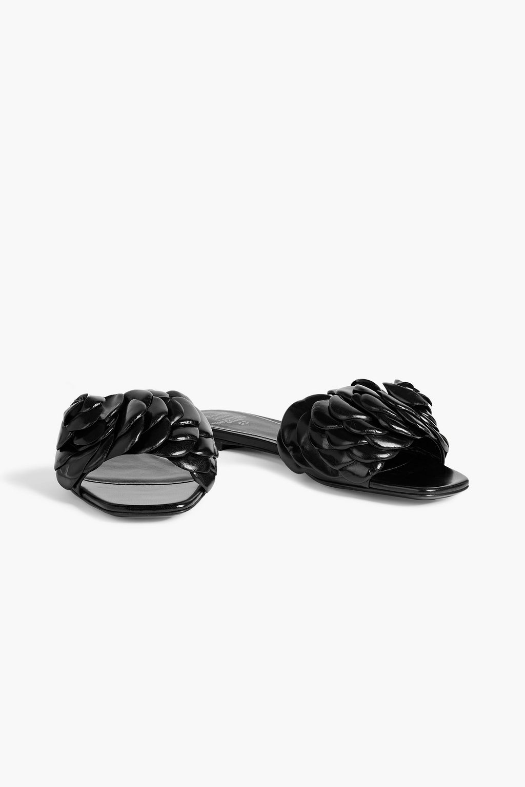VALENTINO GARAVANI 03 Rose Edition Atelier leather slides