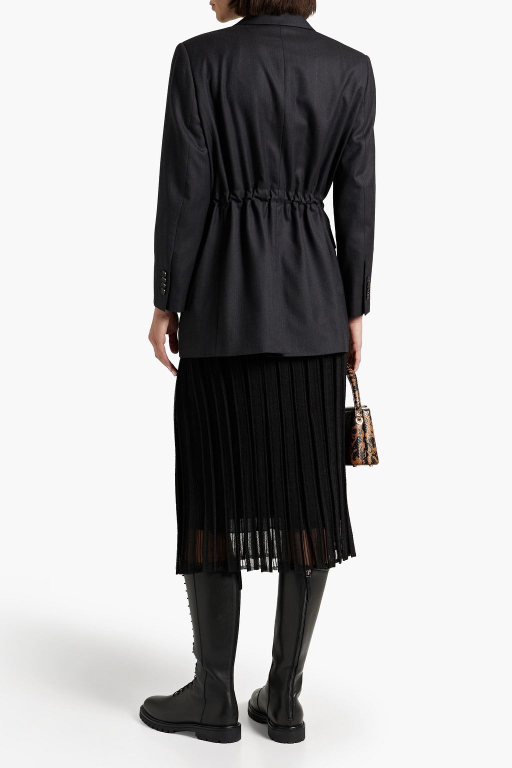 FERRAGAMO Pinstriped wool-twill blazer