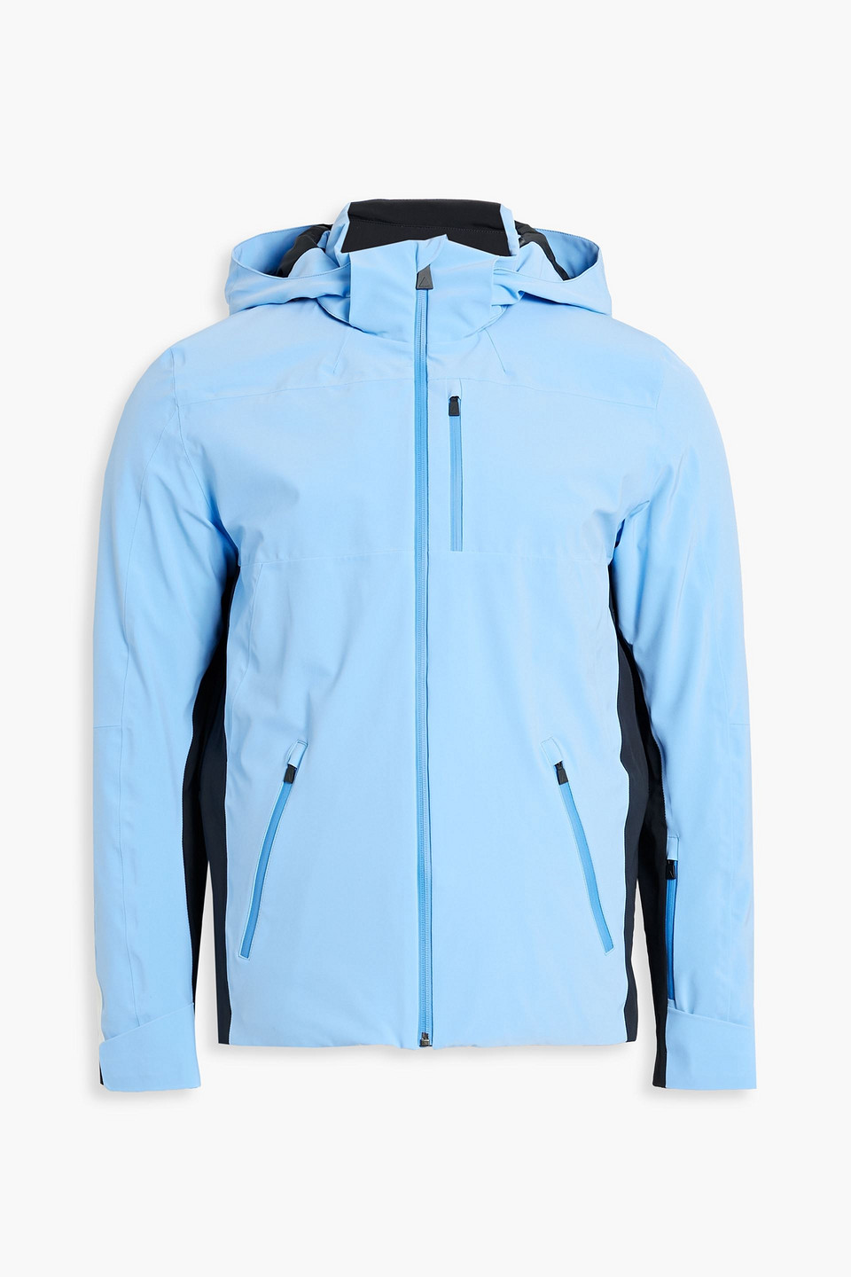 Aztech Capitol Peak Color-block Hooded Ski Jacket In Light Blue