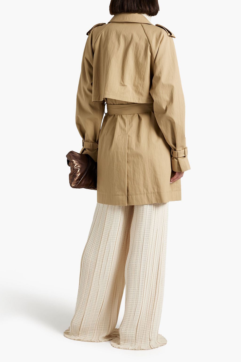 CO Double-breasted cotton-blend trench coat