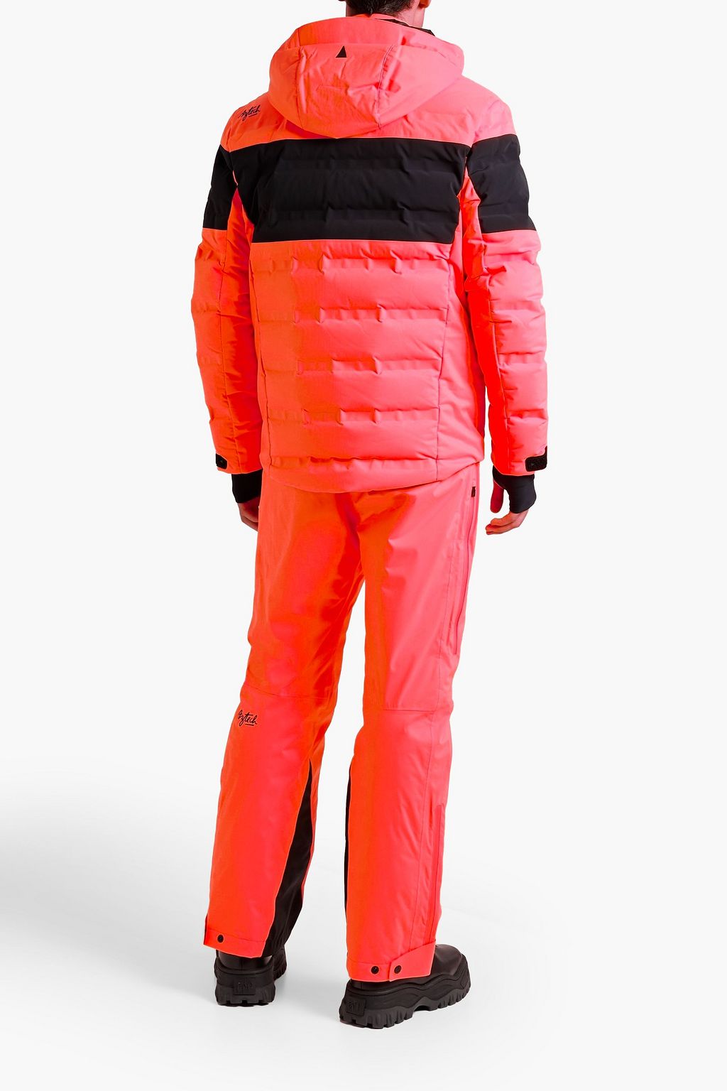 AZTECH MOUNTAIN Nuke quilted wool-blend twill-paneled hooded down ski jacket