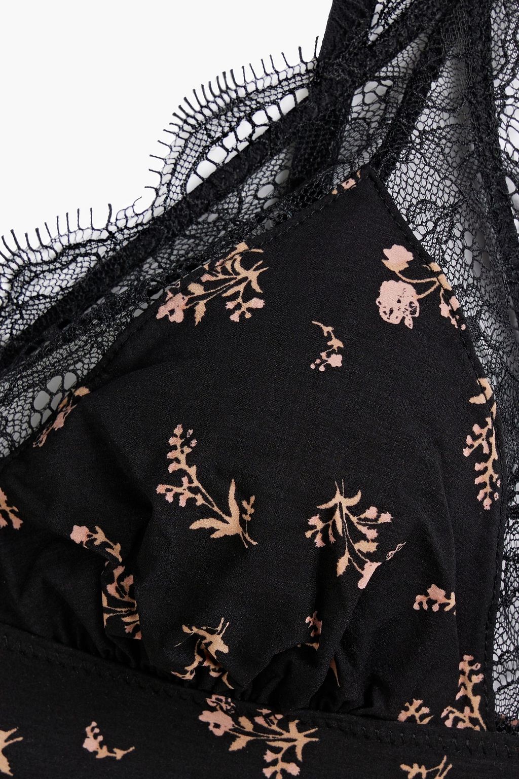 LOVE STORIES Love Lace printed woven soft-cup triangle bra