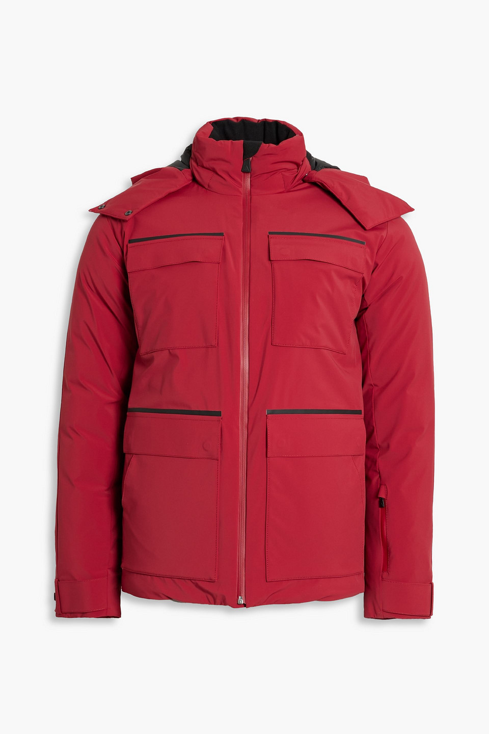 Aztech Hurricane Quilted Down Ski Jacket In Crimson