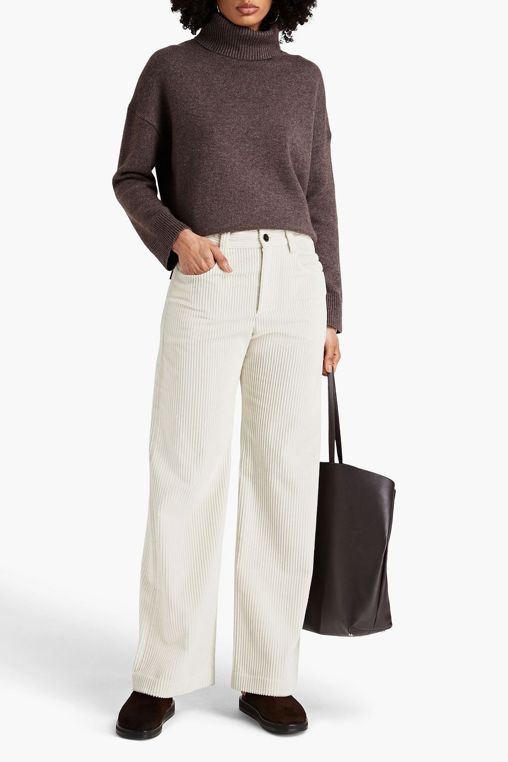 BRUNELLO CUCINELLI Cotton-corduroy wide-leg pants