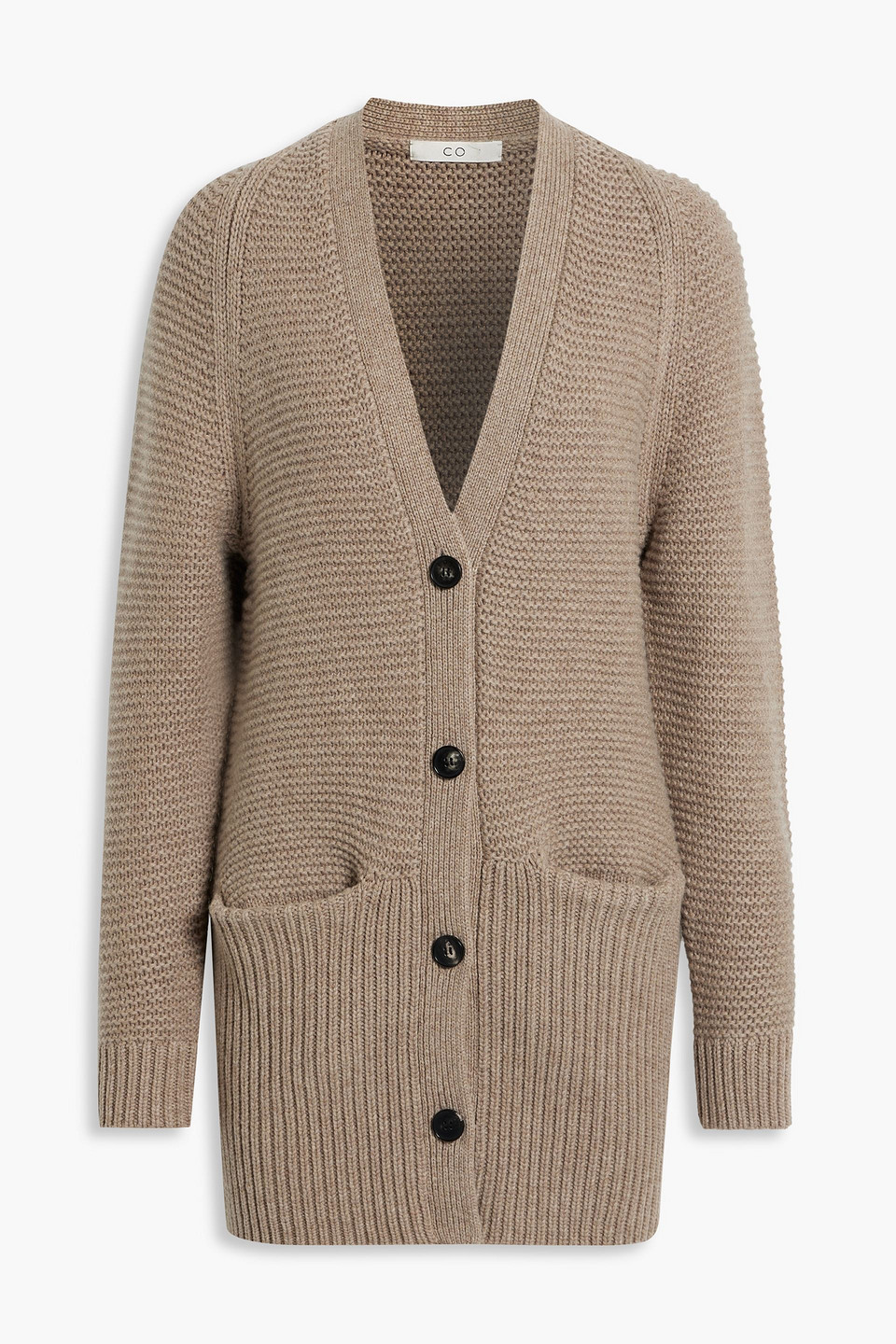 co - wool and cashmere-blend cardigan - neutral - xs