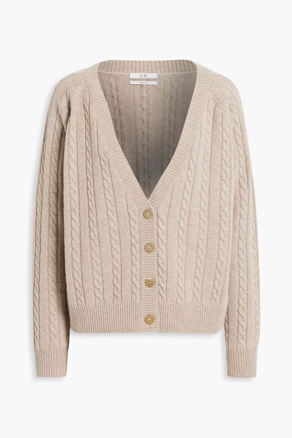 Cable knit cheap cashmere cardigan