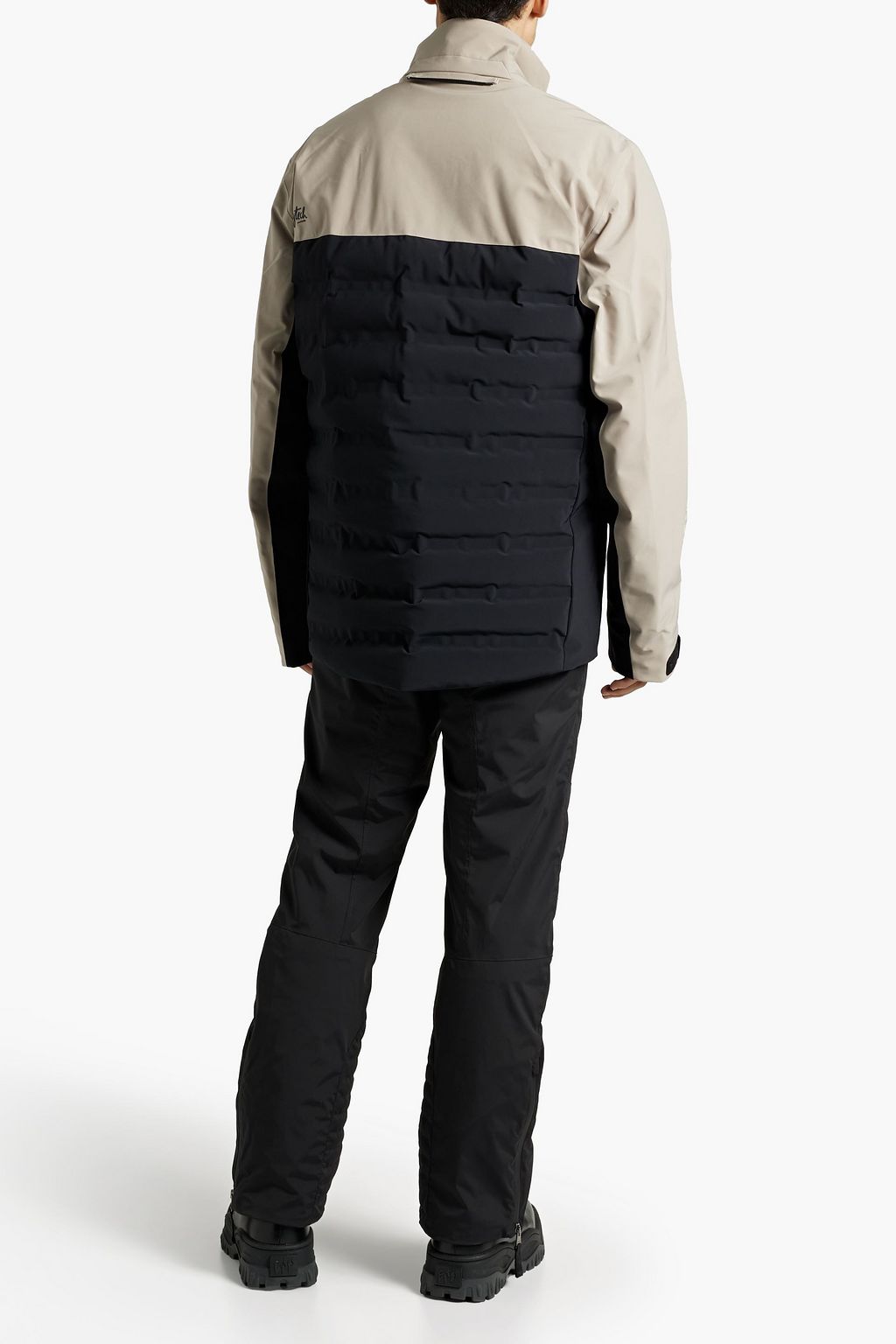AZTECH Two-tone quilted hooded ski jacket
