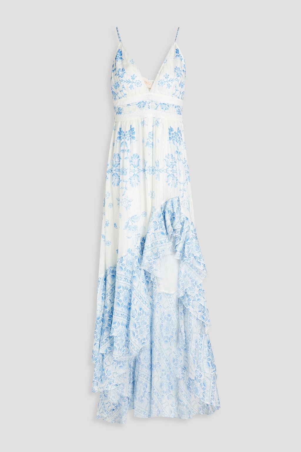ROCOCO SAND Asymmetric printed satin-jacquard mini dress | Sale up to 70%  off | THE OUTNET