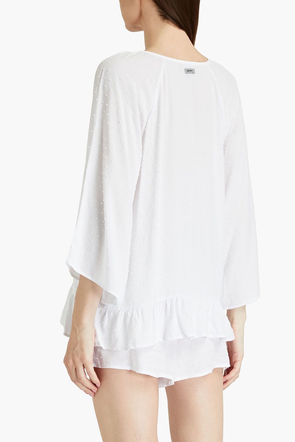 DKNY Gathered Swissdot pajama set THE