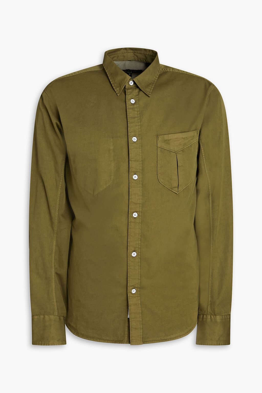 RAG & BONE Arrow cotton and Lyocell-blend twill shirt | THE OUTNET