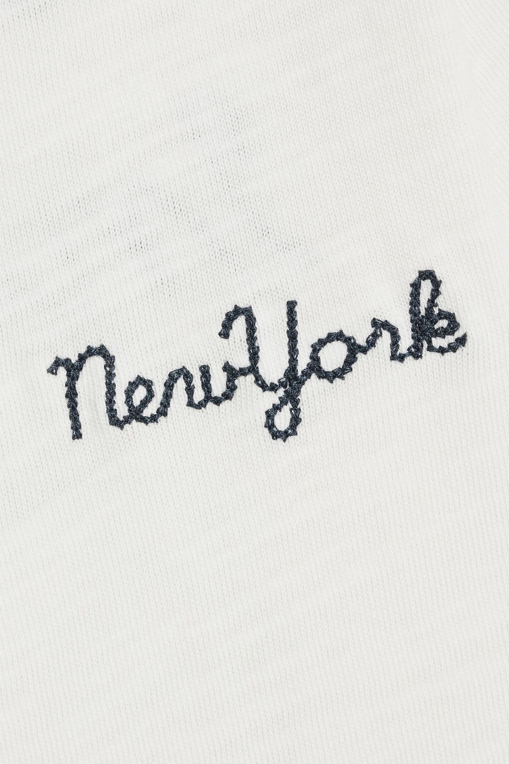 RAG & BONE Embroidered printed cotton-jersey T-shirt