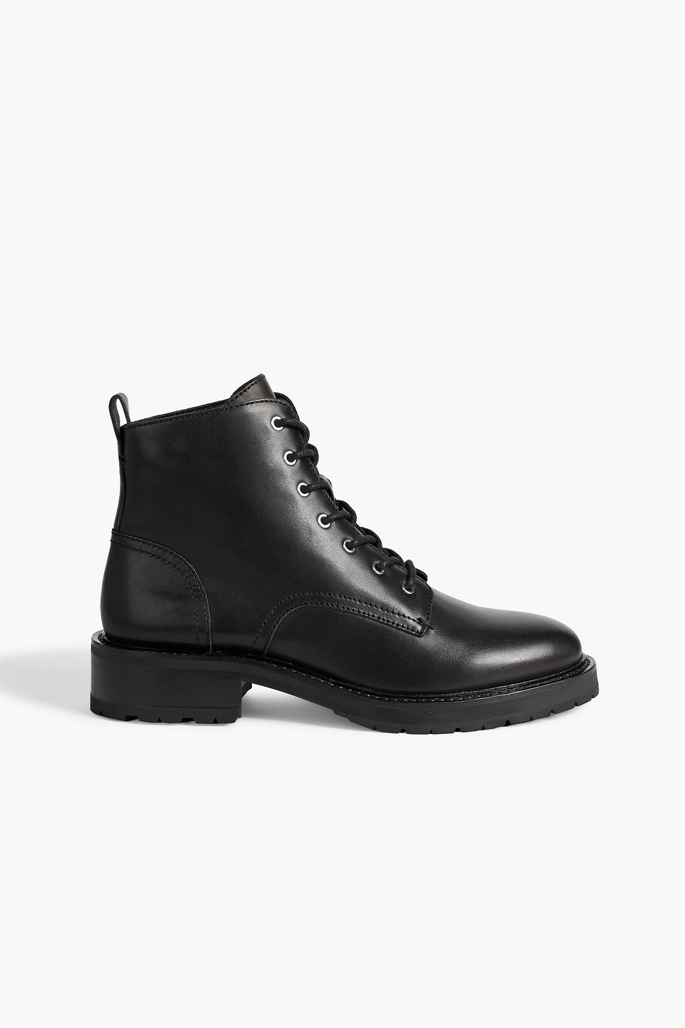 Rag & Bone Cannon Leather Combat Boots In Black