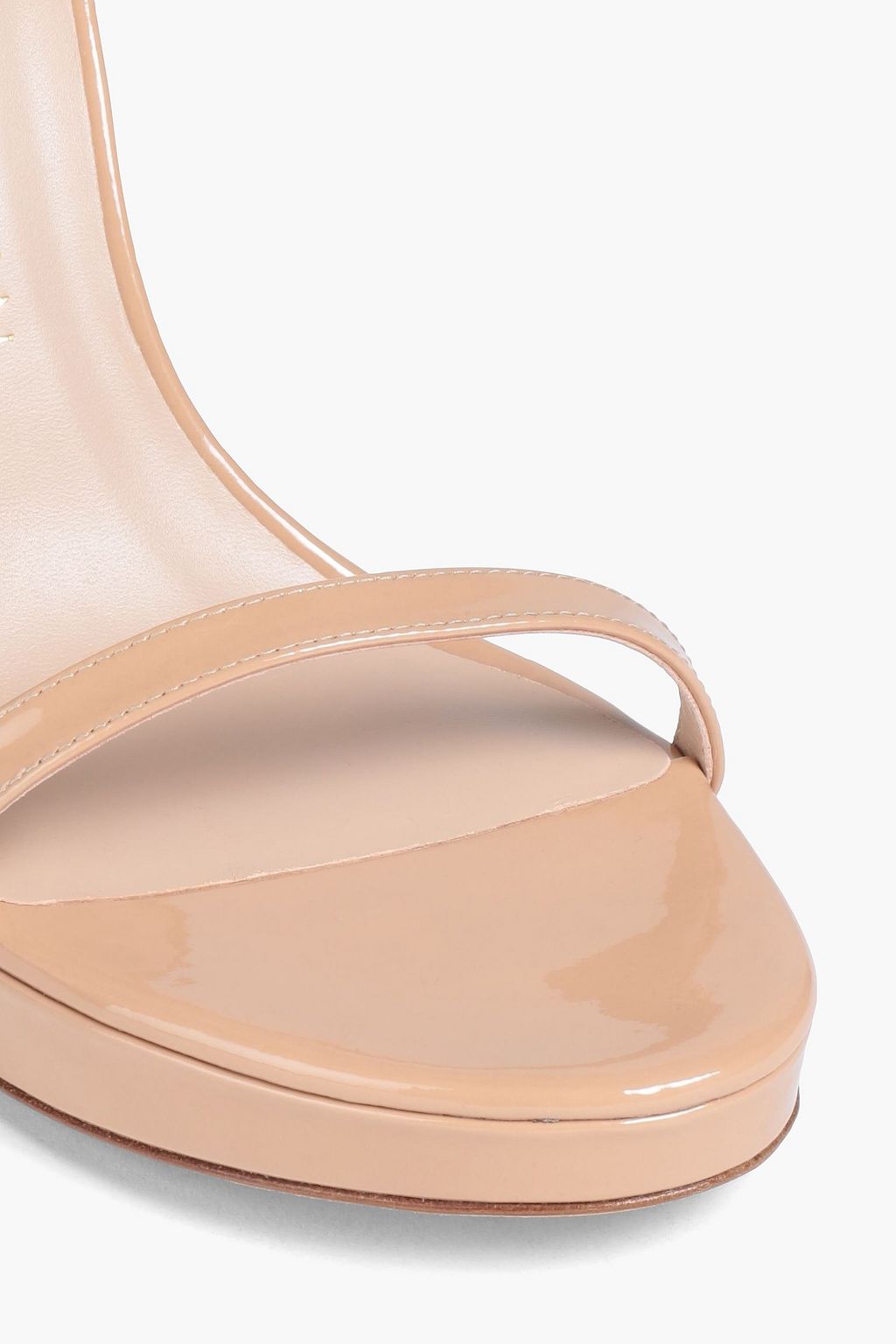 STUART WEITZMAN Disco Sandalen aus Lackleder