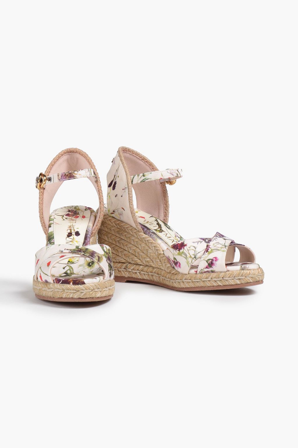 STUART WEITZMAN ツイル エスパドリーユ フローラルプリント
