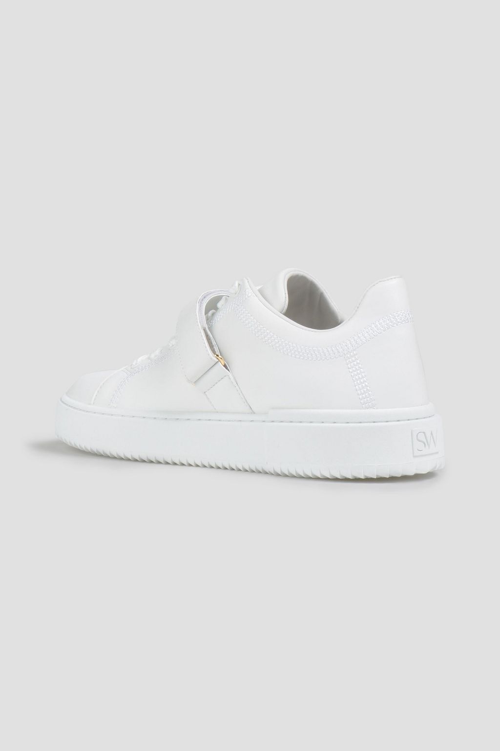 STUART WEITZMAN Embellished leather sneakers