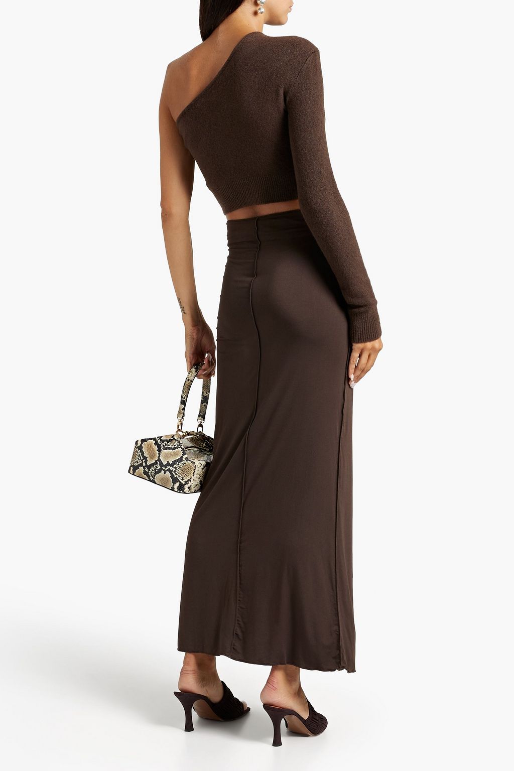 THE LINE BY K Vana Micro Modal-blend jersey maxi skirt