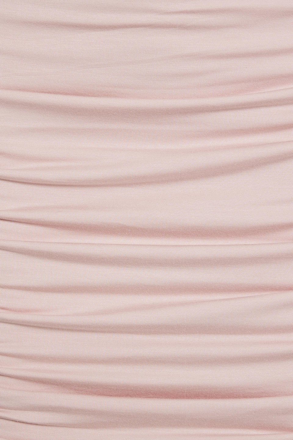 The Line By K Ruched Micro Modal-blend Jersey Mini Dress In Pastel Pink