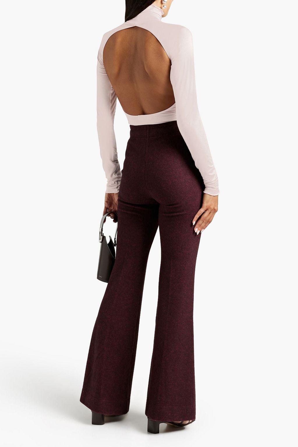 THE LINE BY K Margaux open-back stretch-jersey top