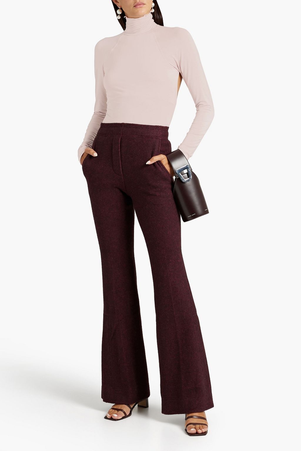 THE LINE BY K Margaux open-back stretch-jersey top
