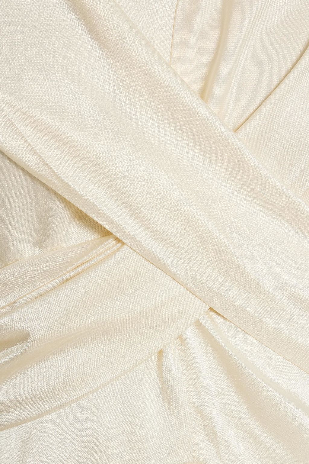 THE LINE BY K Wrap-effect satin maxi dress