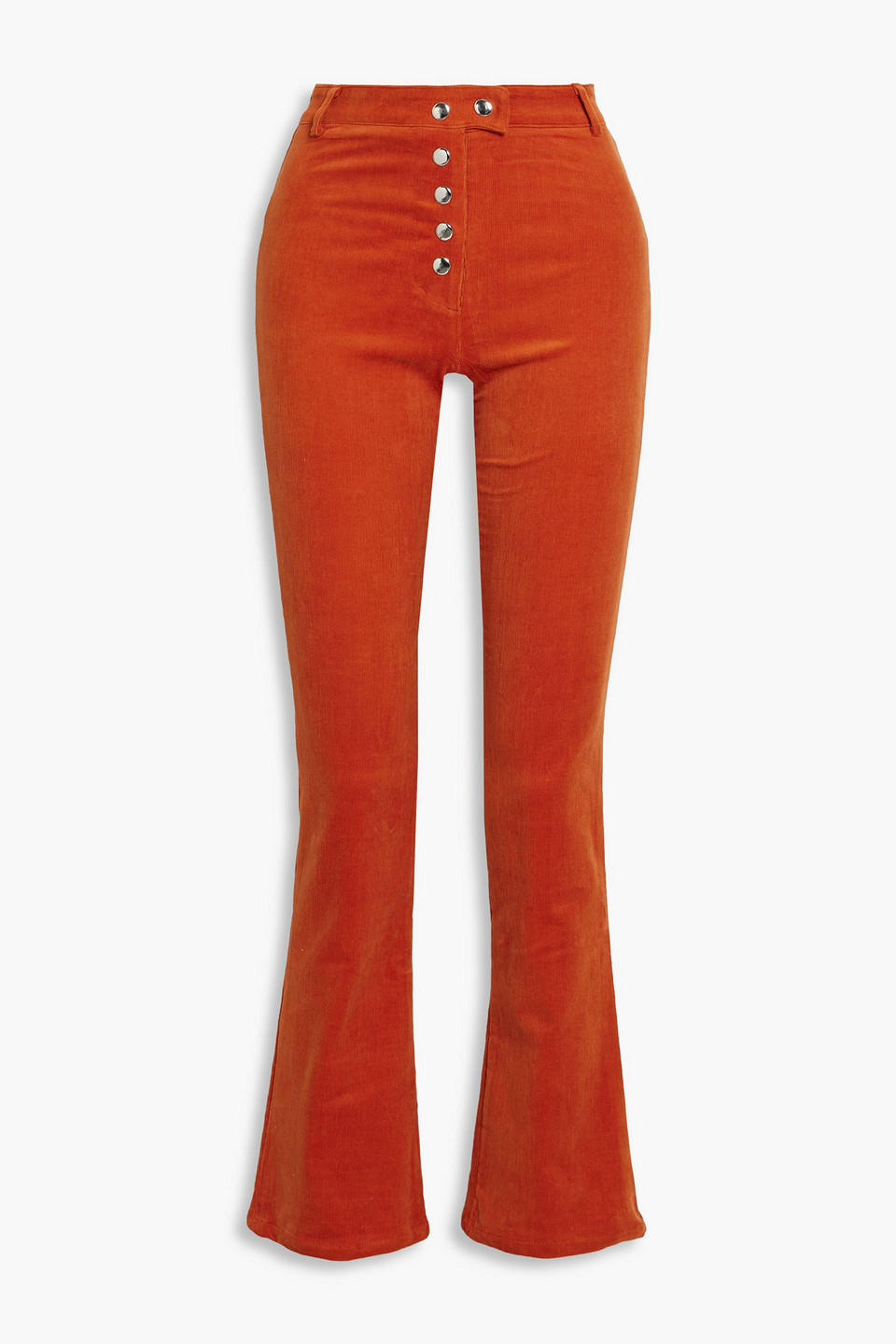 The Line By K Cotton-blend Corduroy Bootcut Pants In Orange