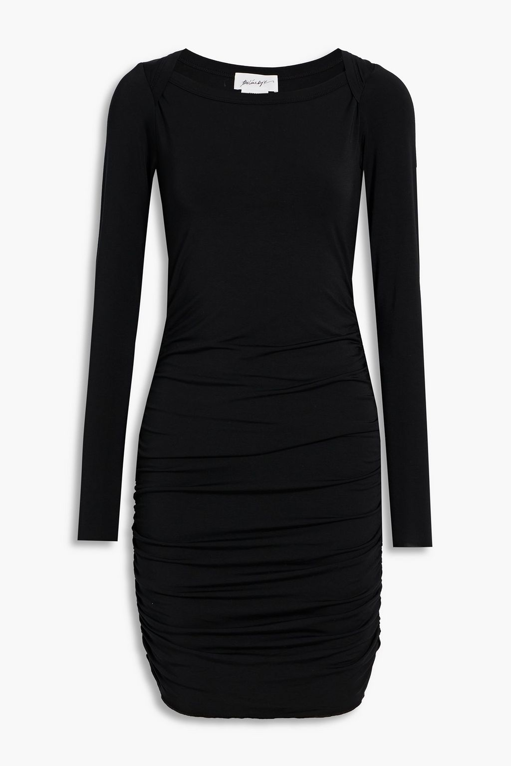 THE LINE BY K Ruched Micro Modal-blend jersey mini dress | THE OUTNET