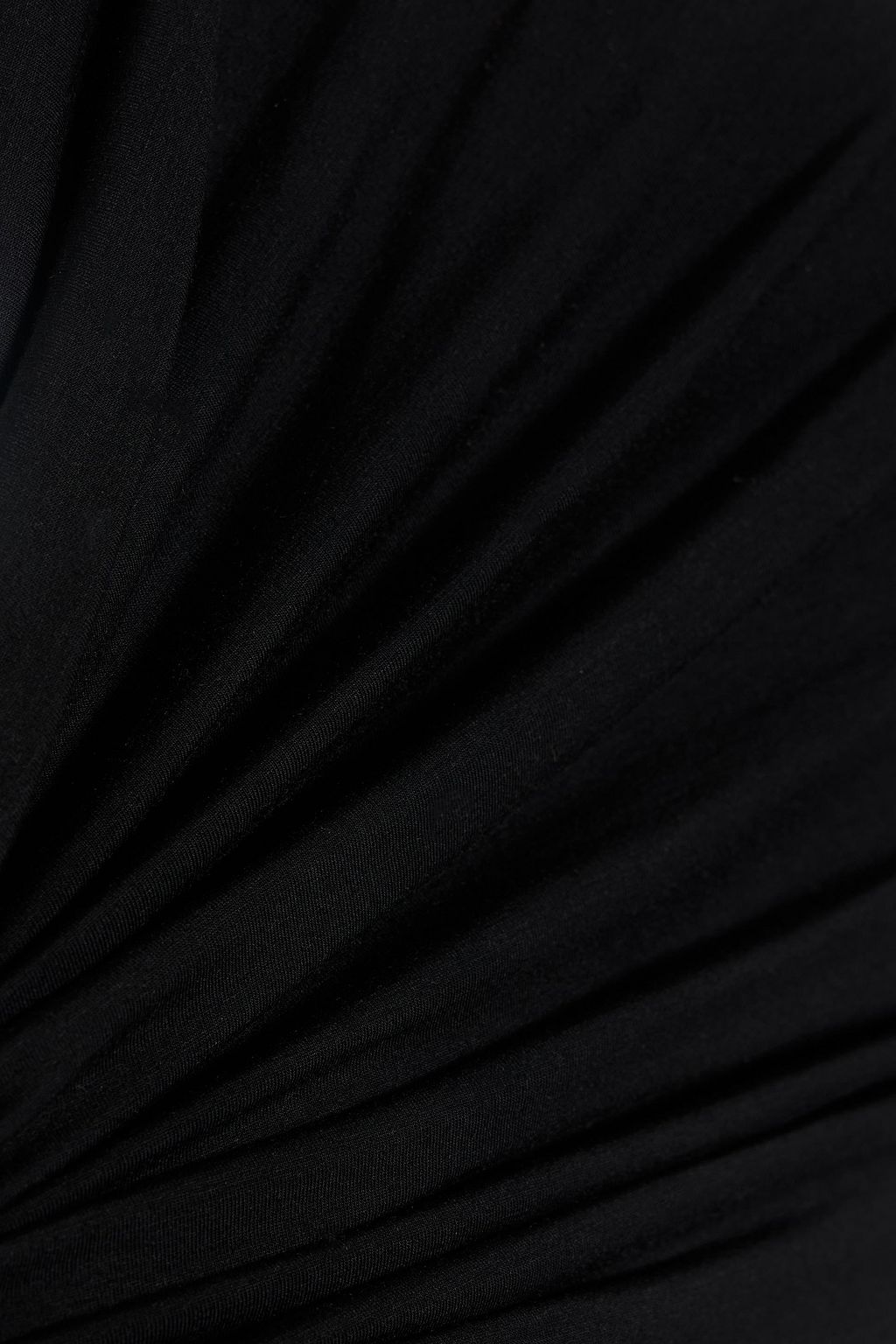 THE LINE BY K Kyo one-shoulder ruched stretch-Micro Modal jersey top