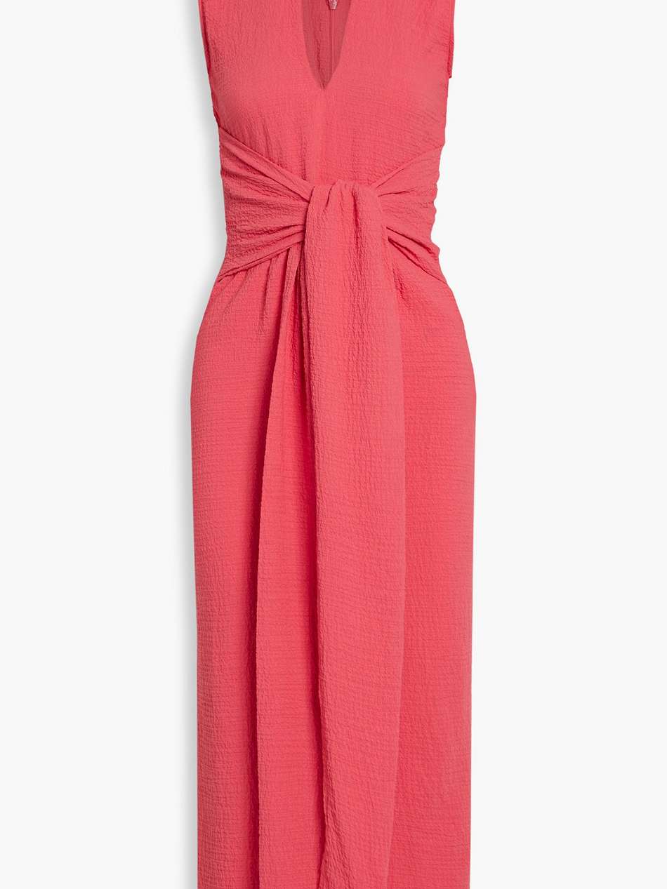 quincy cloqué midi dress