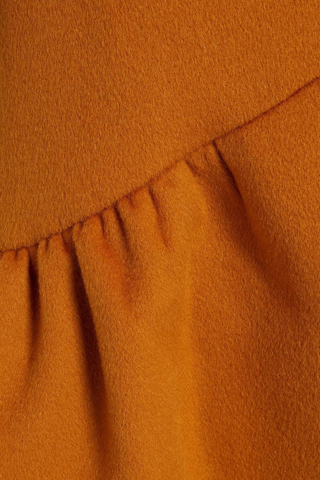 DIANE VON FURSTENBERG Fluted belted wool-felt coat