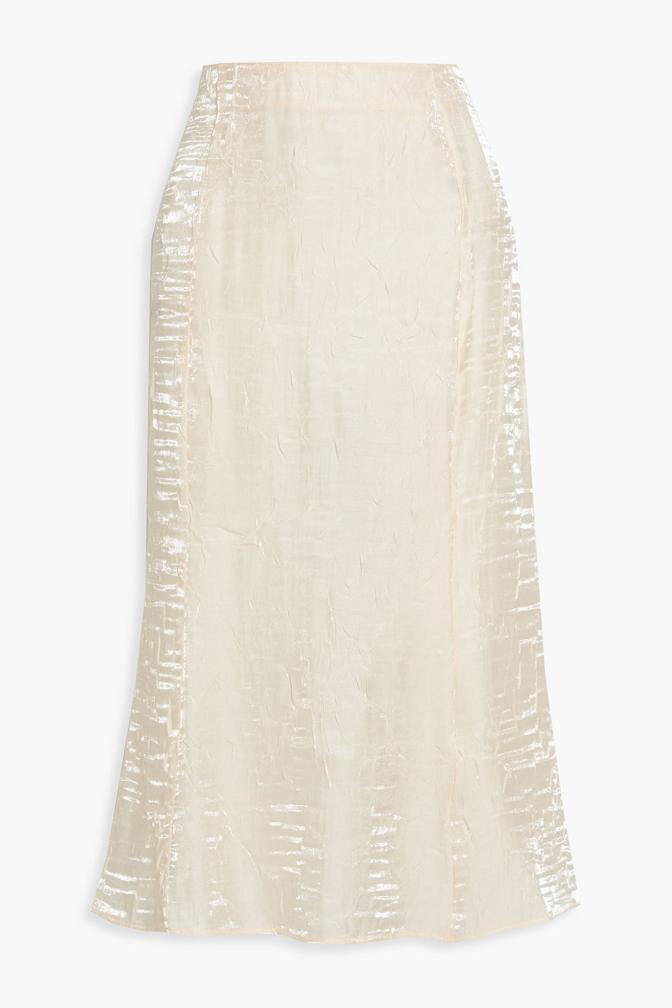 the line by k - crinkled satin midi skirt - pink - s