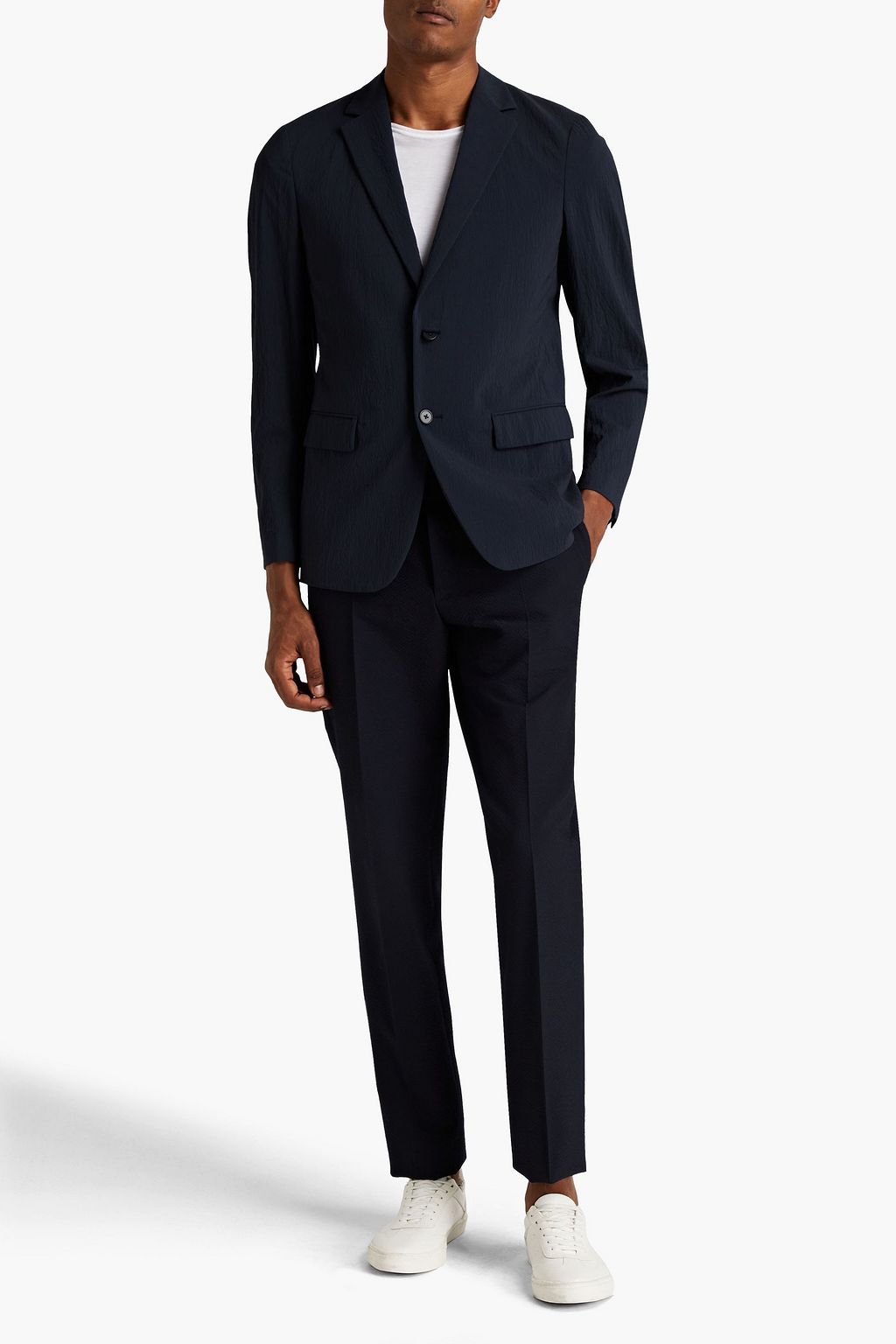 THEORY Seersucker blazer