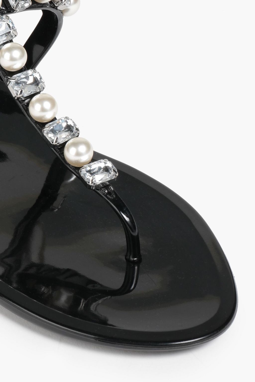 STUART WEITZMAN Slingback-Sandalen aus PVC mit Verzierung