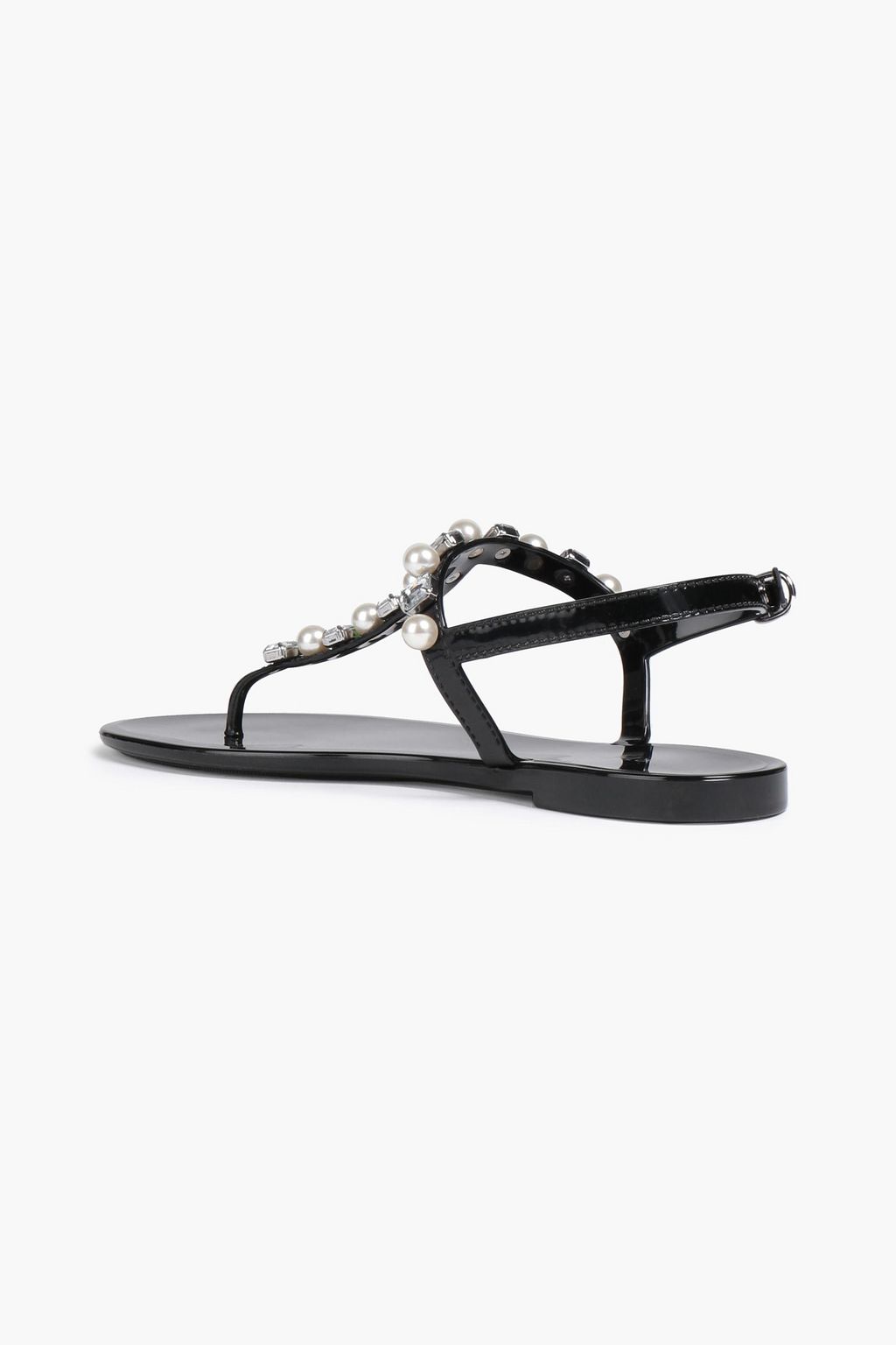 STUART WEITZMAN Slingback-Sandalen aus PVC mit Verzierung