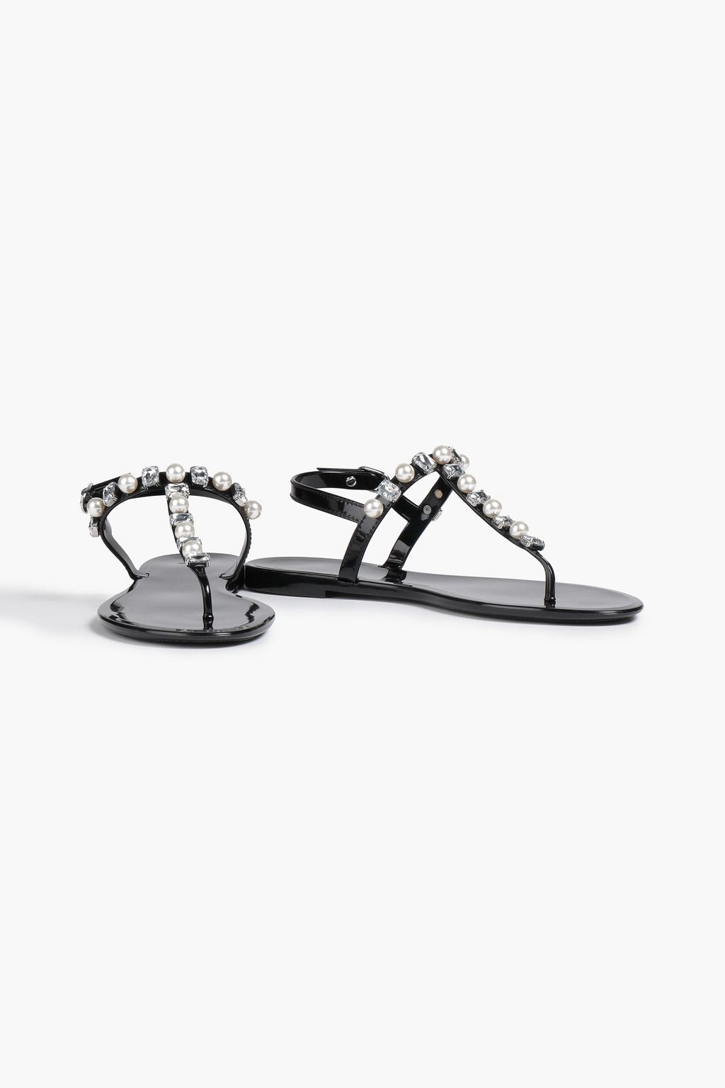 STUART WEITZMAN Slingback-Sandalen aus PVC mit Verzierung