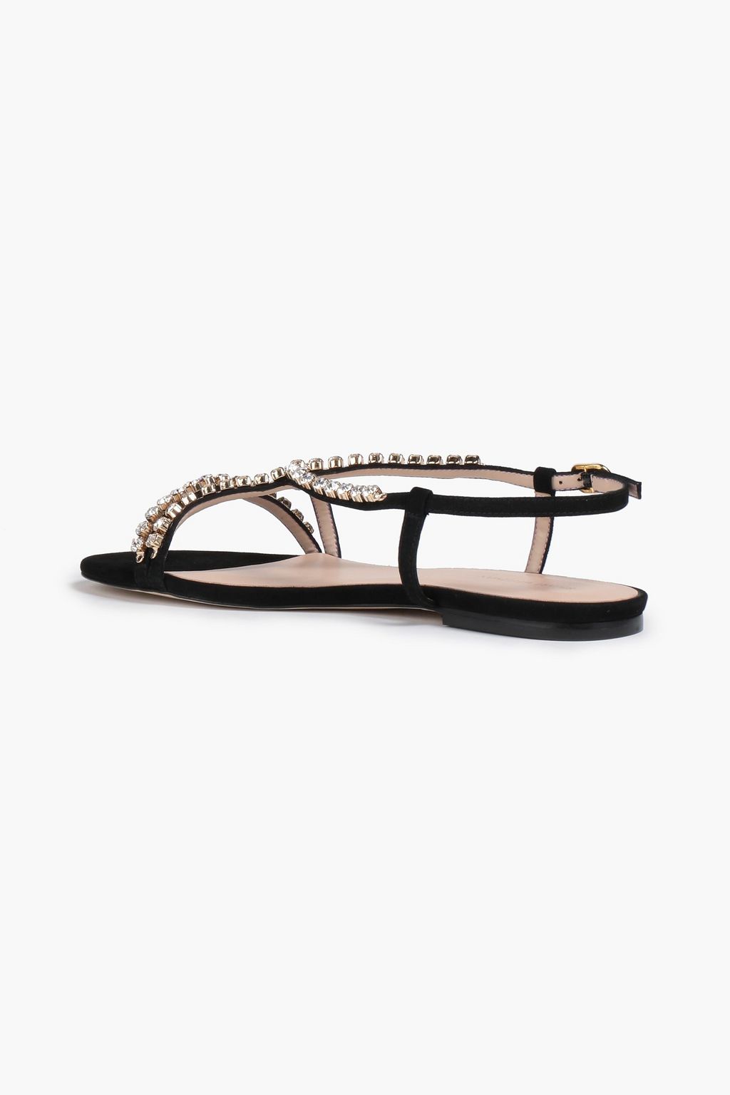 STUART WEITZMAN صندل من الجلد السويدي مزين بزخارف