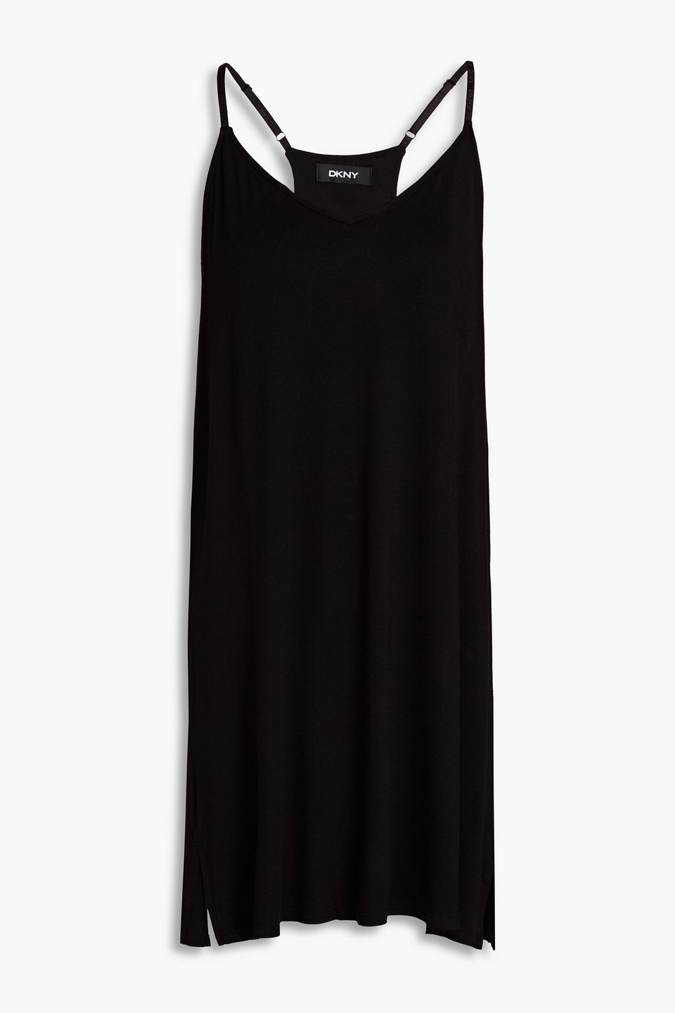 Printed stretch-jersey chemise